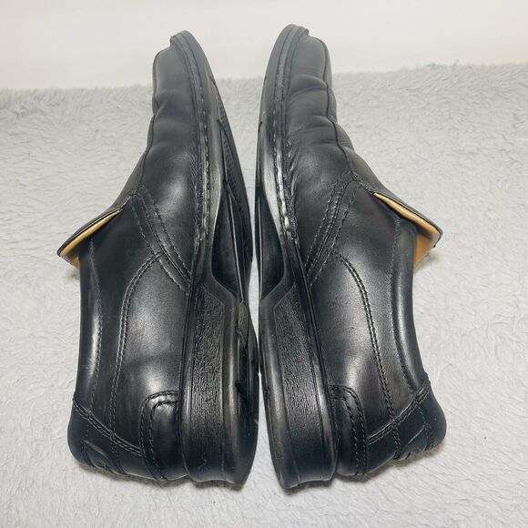 CLARK COLLECTION SOFT CUSHION WITH ORTHOLITE MEN BLAC DRESS SHOE SIZE 11 - Picture 5 of 12